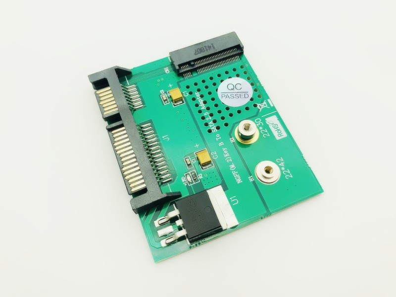 NGFF ( M2 ) SSD 2,5" SATA Adapter M.2 NGFF SSD SATA3 konvertáló kártya 3,3 V LED B kulcs csatlakozó 2230 2242 M2 SSD merevlemezhez