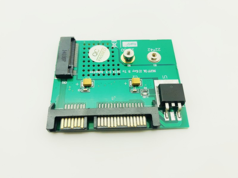 NGFF ( M2 ) SSD 2,5" SATA Adapter M.2 NGFF SSD SATA3 konvertáló kártya 3,3 V LED B kulcs csatlakozó 2230 2242 M2 SSD merevlemezhez