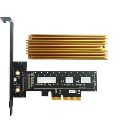 M.2 NVMe AHCI SSD PCI Express 3.0 X4 M Key Connector Пълна скорост PCI E Riser Card Adapter Поддържа 2242 2260 2280 Size M2 SSD