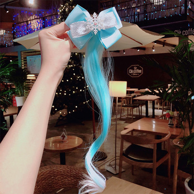 Tüdrukud armas multikas vibu liblikas värviline palmik Peapael Juuksed Kaunista hobusesaba hoidja Juukselips kummipaelad Juuste aksessuaarid