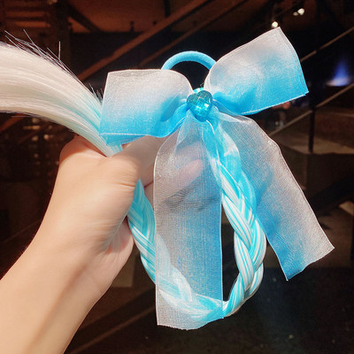 Tüdrukud armas multikas vibu liblikas värviline palmik Peapael Juuksed Kaunista hobusesaba hoidja Juukselips kummipaelad Juuste aksessuaarid