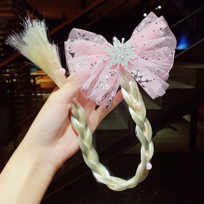 Tüdrukud armas multikas vibu liblikas värviline palmik Peapael Juuksed Kaunista hobusesaba hoidja Juukselips kummipaelad Juuste aksessuaarid