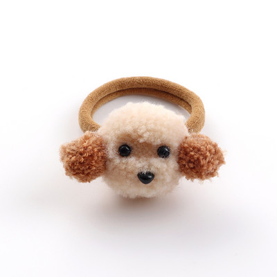 Naujas Mielas Gyvūnų Kailis Kamuoliukas Plaukų žiedas Mergaitėms Elastinė Gumytė Plaukų Juostelės Plaukų Aksesuarai Vaikams Animaciniai Galvos apdangalai Papuošalai Dovana