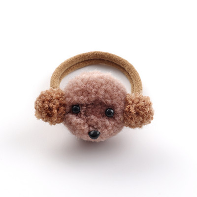 Naujas Mielas Gyvūnų Kailis Kamuoliukas Plaukų žiedas Mergaitėms Elastinė Gumytė Plaukų Juostelės Plaukų Aksesuarai Vaikams Animaciniai Galvos apdangalai Papuošalai Dovana