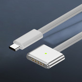2M PD140W Type-C a Magsafe 3 gyorstöltő kábel mágneses csatlakozója MacBook Air M2/2022 MacBook Pro 14/16 hüvelykes/M2/2023 rendszerhez 2021