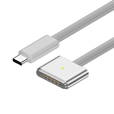 2M PD140W Type-C a Magsafe 3 gyorstöltő kábel mágneses csatlakozója MacBook Air M2/2022 MacBook Pro 14/16 hüvelykes/M2/2023 rendszerhez 2021