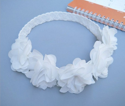 galvos juosta kūdikiams korėjietiškos naujagimių gėlės galvos juostos kūdikių mergaičių plaukų aksesuarai "pasidaryk pats" papuošalai Vaikų fotografuojamos nuotraukos aksesuaras