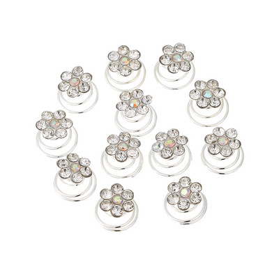 Molans 12vnt Gold Star Plaukų aksesuarai Spiraliniai plaukų segtukai Vestuvių žvaigždės plaukų segtukai Vestuvių galvos apdangalai Loc Dredlock Priedai