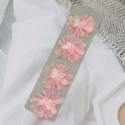 4/10 db Gyerek hajcsat Aranyos átlátszó pillangós hajcsat nőknek Kislányoknak Hajkiegészítők Divat hajcsavarok Hajtűk