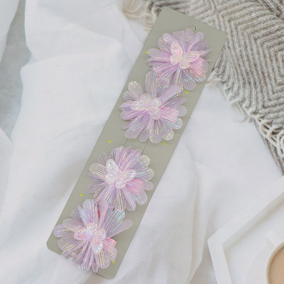 4/10 db Gyerek hajcsat Aranyos átlátszó pillangós hajcsat nőknek Kislányoknak Hajkiegészítők Divat hajcsavarok Hajtűk