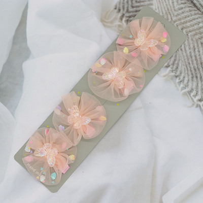 4/10 db Gyerek hajcsat Aranyos átlátszó pillangós hajcsat nőknek Kislányoknak Hajkiegészítők Divat hajcsavarok Hajtűk