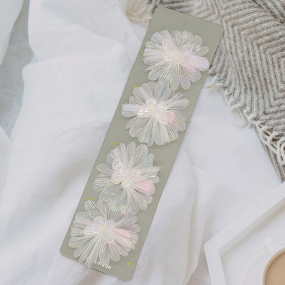 4/10 db Gyerek hajcsat Aranyos átlátszó pillangós hajcsat nőknek Kislányoknak Hajkiegészítők Divat hajcsavarok Hajtűk