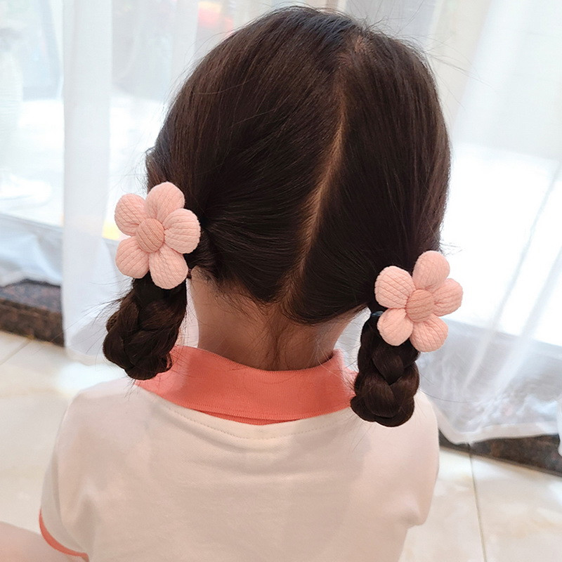 10vnt/Rinkinys Audinys, gėlėtas lankelis, elastinės plaukų juostelės vaikams, mergaitėms, plaukų kaklaraiščiai Madingi plaukų virvelė, guminė juosta, plaukų aksesuarai vaikams