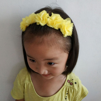 Нови ленти за глава с цветя за момичета Снимка на новородено Детски сладки аксесоари за коса Еластични ленти за коса за момичета Подарък Шапки
