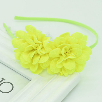 Νέο δημοφιλές Παιδικό κεφαλόδεσμο με δύο λουλούδια, κοριτσίστικα, πολύχρωμα αξεσουάρ μαλλιών κορδέλα για τα μαλλιά λουλούδι Γυναικείο ποπ δώρο