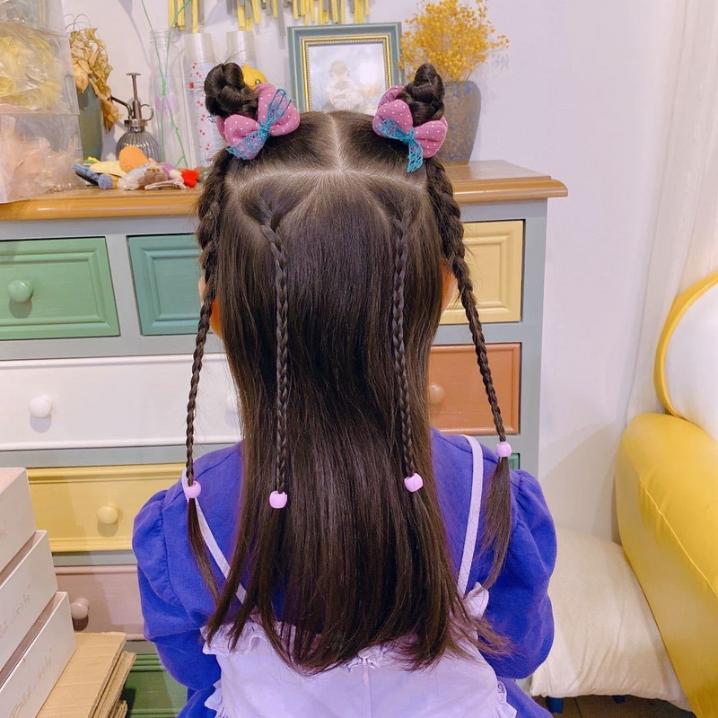 20/100 TK Kommid Värvid Plastist helmed Patsid Juukseklambrid Peakatted Tüdrukutele Värvilised Väikesed Juukseküüs Naiste Tüdrukute Juuste Aksessuaarid