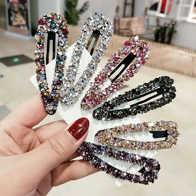 Nove popularne sjajne elegantne BB kopče za kosu Ukosnice za žene, djevojke, kristalne ukosnice, dodaci, kopča za kosu, hvataljka za kosu