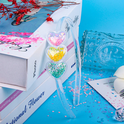 Skaidrios greito smėlio galvos juostos vaikams Vaikams Mergaitėms Mados Blizgučiai Blizgučiai Dantukai Plaukų juostelės Žiedeliai Plaukų lankeliai Plaukų Priedai