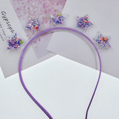 Skaidrios greito smėlio galvos juostos vaikams Vaikams Mergaitėms Mados Blizgučiai Blizgučiai Dantukai Plaukų juostelės Žiedeliai Plaukų lankeliai Plaukų Priedai