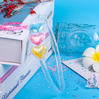 Skaidrios greito smėlio galvos juostos vaikams Vaikams Mergaitėms Mados Blizgučiai Blizgučiai Dantukai Plaukų juostelės Žiedeliai Plaukų lankeliai Plaukų Priedai