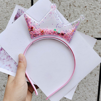 Skaidrios greito smėlio galvos juostos vaikams Vaikams Mergaitėms Mados Blizgučiai Blizgučiai Dantukai Plaukų juostelės Žiedeliai Plaukų lankeliai Plaukų Priedai