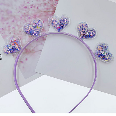 Skaidrios greito smėlio galvos juostos vaikams Vaikams Mergaitėms Mados Blizgučiai Blizgučiai Dantukai Plaukų juostelės Žiedeliai Plaukų lankeliai Plaukų Priedai