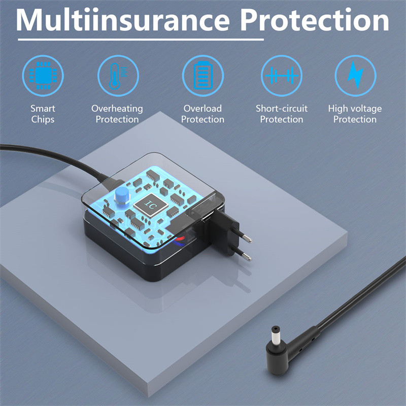 Gyors notebook töltő 19V 2.37A 45W 4.0x1.35mm hálózati adapter ASUS VivoBook F540L F541U X540L X540Y X540S X541UA X553M Zenbohoz