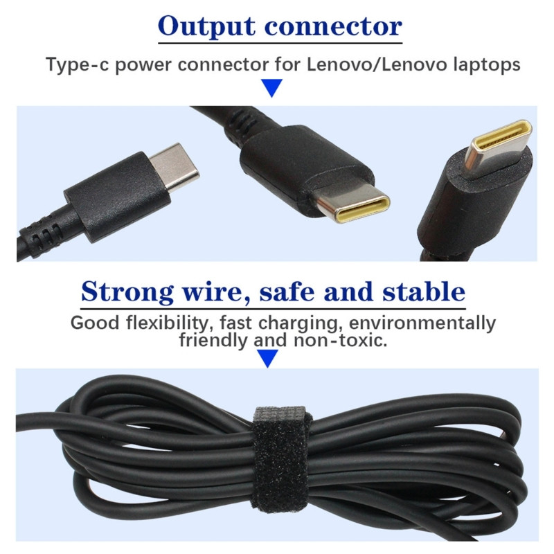 65 W nešiojamojo kompiuterio įkroviklis PD greito įkrovimo adapteris C tipo USB jungtis 100–240 V 5 V 12 V 15 V 20 V 3,25 A nešiojamojo kompiuterio kintamosios srovės adapteris K1KF
