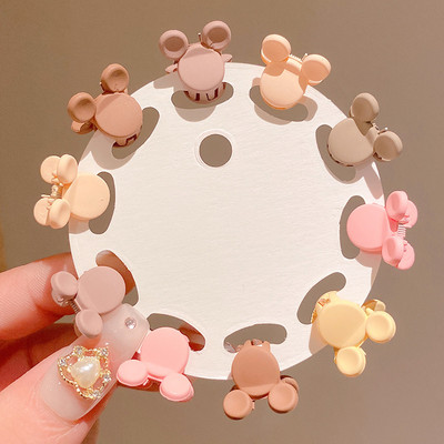 10 vnt Vasaros mini plaukų žnyplės, skirtos kūdikiams Gilrs Animaciniai filmai Triušio vaisiai Krabų plaukų segtukai Vaikiški galvos apdangalai Madingi aksesuarai