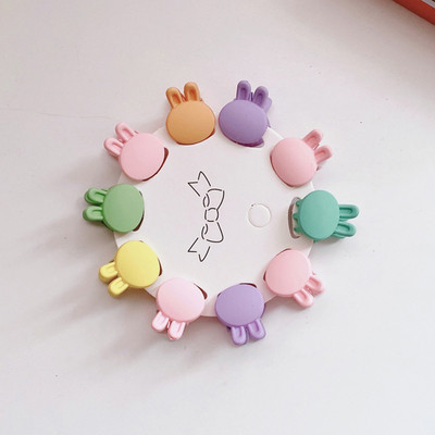 10 vnt Vasaros mini plaukų žnyplės, skirtos kūdikiams Gilrs Animaciniai filmai Triušio vaisiai Krabų plaukų segtukai Vaikiški galvos apdangalai Madingi aksesuarai