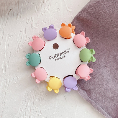 10 vnt Vasaros mini plaukų žnyplės, skirtos kūdikiams Gilrs Animaciniai filmai Triušio vaisiai Krabų plaukų segtukai Vaikiški galvos apdangalai Madingi aksesuarai