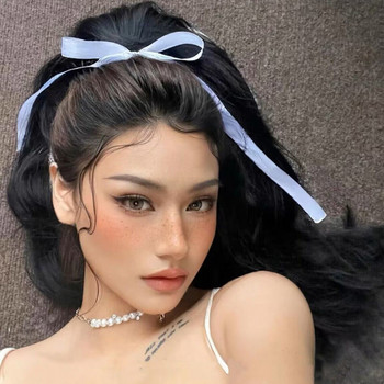 Vintage μεγάλο βελούδινο φιόγκο Κλιπ μαλλιών Trend Long Ribbon Hairpins Barrettes Headband for Women Αξεσουάρ για τα μαλλιά κορίτσια Κοσμήματα γάμου