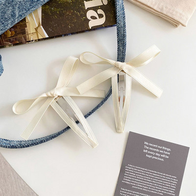 Vintage μεγάλο βελούδινο φιόγκο Κλιπ μαλλιών Trend Long Ribbon Hairpins Barrettes Headband for Women Αξεσουάρ για τα μαλλιά κορίτσια Κοσμήματα γάμου