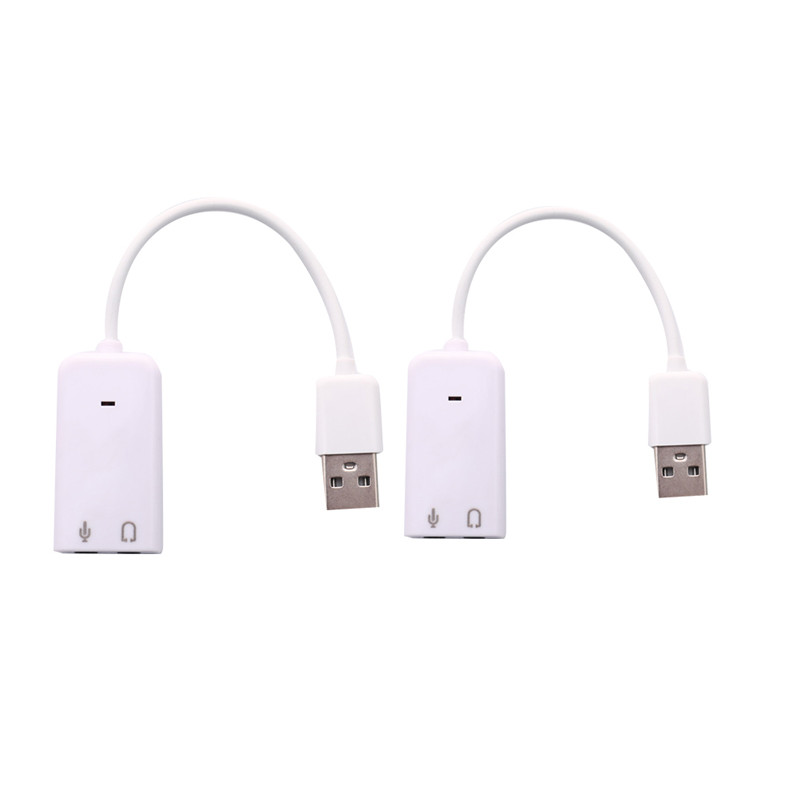 1 PC USB garso plokštė Virtuali 7.1 3D išorinis USB garso adapteris USB prie lizdo 3,5 mm ausinių mikrofono garso plokštė nešiojamam nešiojamajam kompiuteriui