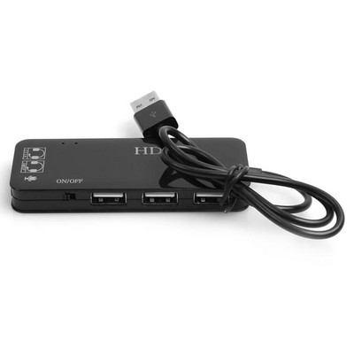 Hub USB2.0 cu 3 porturi Placă de sunet USB externă Fără driver extern Placă de sunet stereo Anulare zgomot Adaptor căști pentru laptop PC