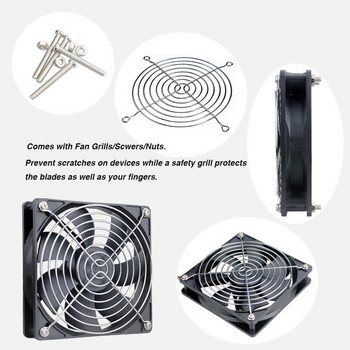 YOUNUON 5V 12V 24V 120mm Fan Sleeve/Ball Cooling Fan 120x120x25mm DC Brushless Cooler Fan for PC Case Laptop Computer