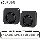 2 vnt. 40 mm 3D spausdintuvo ventiliatorius 12V 24V 5V 4010 ventiliatoriaus spausdintuvo aušinimo priedai DC turbo ventiliatorius radialiniai ventiliatoriai 40x40