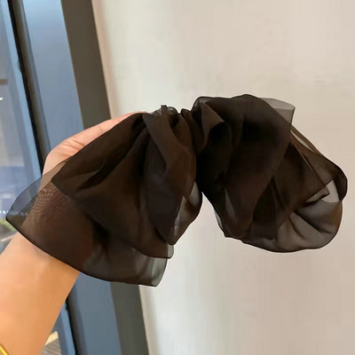 Dvigubo tinklelio lanko plaukų segtukas šoninėje Vienspalvių plaukų žnyplės temperamento plaukų segtukai Moterų mergaičių plaukų aksesuarai 2023 m. vasaros mada