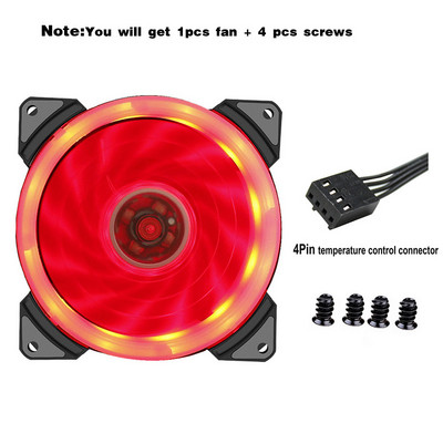 9cm 92mm LED ventiliatorius 90mm 4PIN 3PIN asmeninio kompiuterio stalinio kompiuterio korpuso aušinimo aušintuvo ventiliatorius 12V 9225 92x92x25mm GPU procesoriaus aušintuvas dviguba halo lemputė