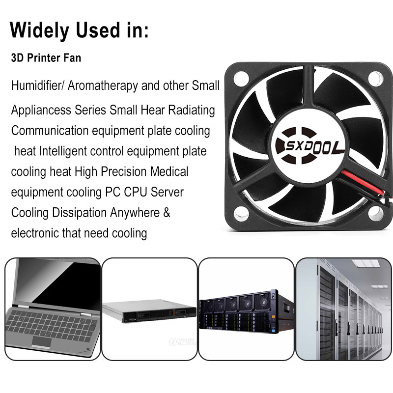 2vnt SXDOOL 50mm mini aušinimo ventiliatorius 5cm DC 12V 24V 2Pin 5020 50x50x20mm dvigubo rutulinio guolio rankovės guolis Mini aušintuvas aušinimo ventiliatorius