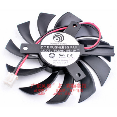 Ventilator de răcire nou de 75 MM PLD08010S12H pentru ventilatoare de răcire a plăcii video Gigabyte HD 6850 7970 GTX 460 GTX560Ti R270X AMD R7 260x