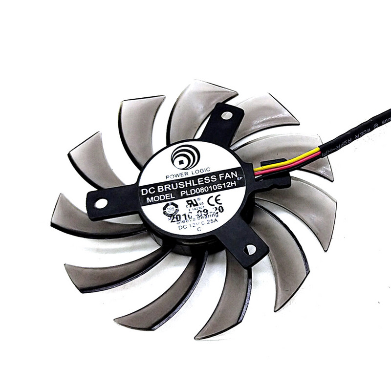 Ventilator de răcire nou de 75 MM PLD08010S12H pentru ventilatoare de răcire a plăcii video Gigabyte HD 6850 7970 GTX 460 GTX560Ti R270X AMD R7 260x