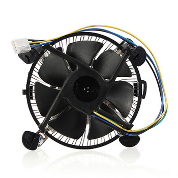 Υλικό CPU Cooler Quiet Silent Cooling Fan 775/1155/1156 Νεότερο υψηλής ποιότητας αλουμίνιο για υπολογιστή υπολογιστή 4PIN