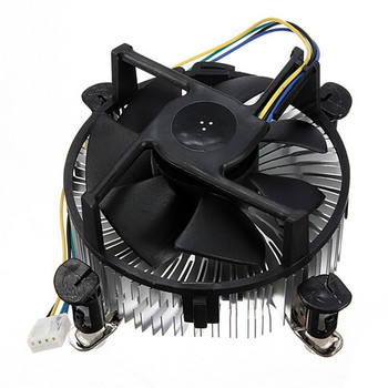 Материал Охладител на процесора Тих безшумен охлаждащ вентилатор 775/1155/1156 Най-новият висококачествен алуминий за компютър PC 4PIN