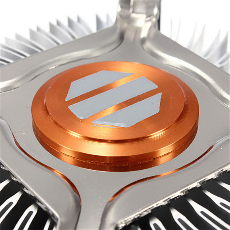 Medžiaga CPU aušintuvas Tylus tylus aušinimo ventiliatorius 775/1155/1156 Naujausias aukštos kokybės aliuminis kompiuteriniam kompiuteriui 4PIN