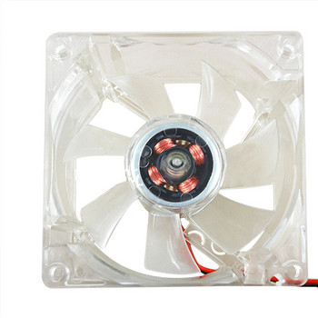 RGB Fan Clear 8cm with LED Lights Chassis Cooling Fan for PC gaming Computer Case Cooler 12V 8025