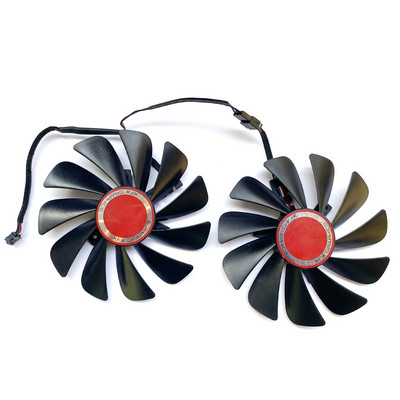 2 vnt Originalūs 95 mm 4 kontaktų FDC10U12S9-C CF1010U12S VENTILIATORIAI, skirti XFX RX580 GPU aušintuvo ventiliatoriui HIS RX 590 580 570 vaizdo plokštės aušinimui