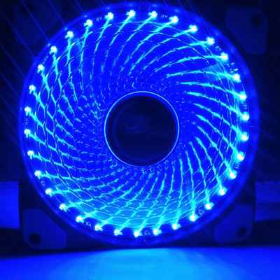 ARSYLID 33 LED 12 cm-es hűtőventilátor ház ház Napelem ventilátor csendes ventilátor Kék zöld piros fehér fény tápegység