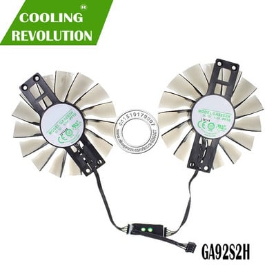 2 ks/sada GA92S2H 4PIN GTX960/GTX970 VGA GPU chladič ventilátora pre grafickú kartu MAXSUN JETSTREAM GTX960 GTX980 4G / GTX980TI
