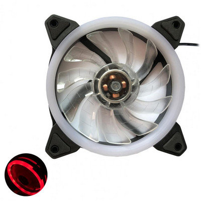 Praktický RGB chladič s fluidným ložiskom, štvorcový RGB chladiaci ventilátor, bezhlučný RGB chladič s gumovou podložkou